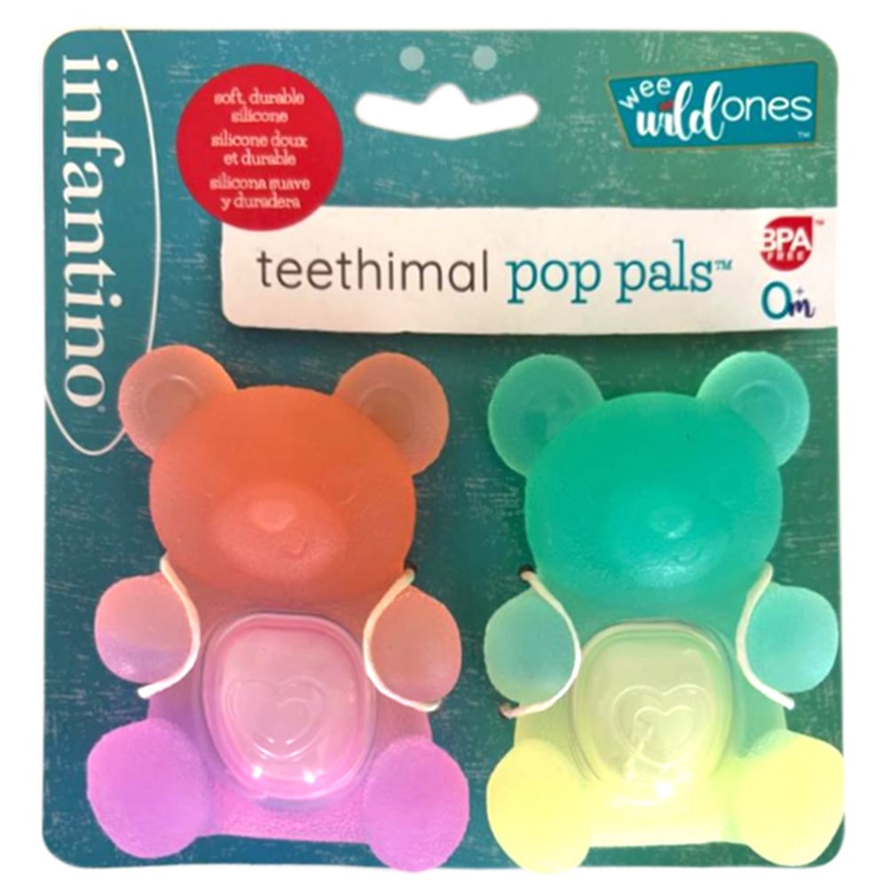 Set 2 Jucării Dentiție Infantino Pop Pals Bears