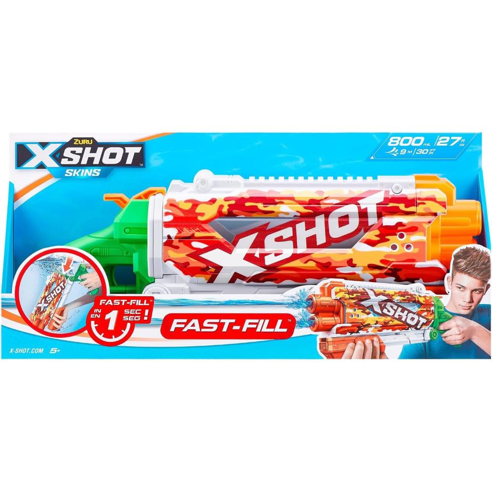 X-Shot Pistol cu Apa, Pump Action, Incarcare Rapida