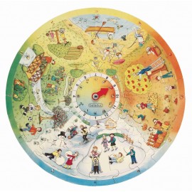 Puzzle Circular Anotimpurile Beleduc Educativ - imagine 2
