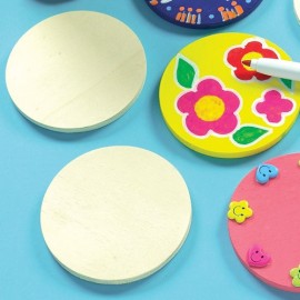 Suporturi Pahar Lemn Baker Ross - Set 10 Bucăți DIY - imagine 2