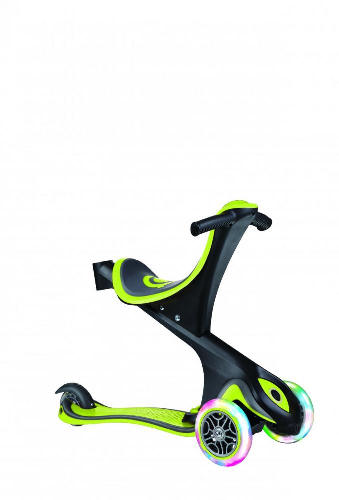 Trotineta Globber Evo 4in1 Verde cu LED