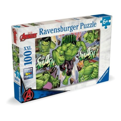 Puzzle Marvel Hulk 100 piese XXL Ravensburger - imagine 2