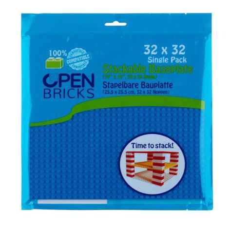 Placă Construcție Albastră 32x32 Open Brick