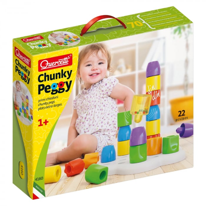 Quercetti Chunky Peggy 21 | Joc Construitie Creativ