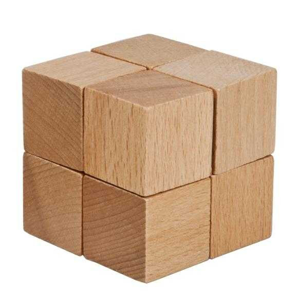 Joc logic IQ din lemn Eight cubes Fridolin
