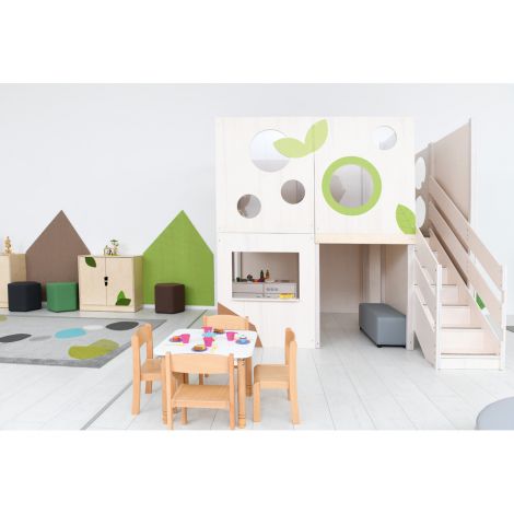 Complex Joacă Flora Moje Bambino - Lemn Interior - imagine 7