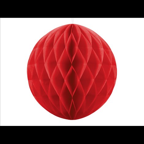 Honeycomb Rosu Party Deco 40cm