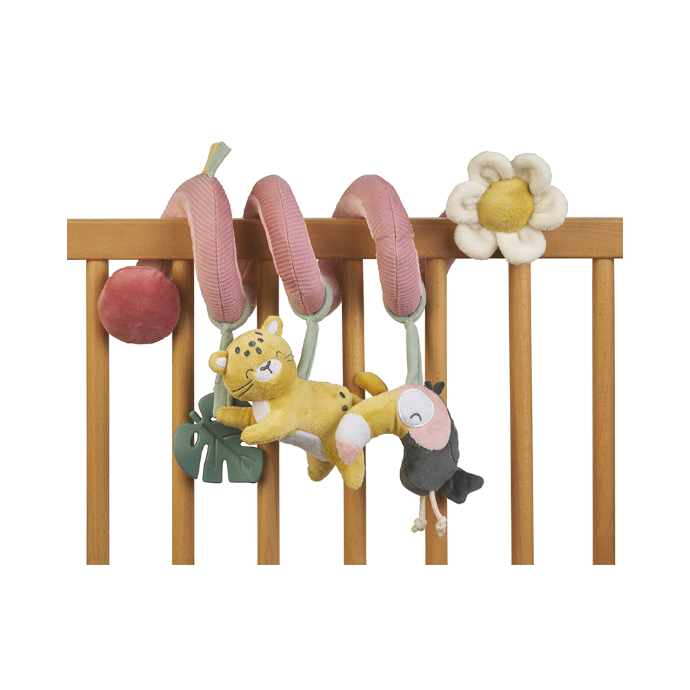 Zornăitoare Saro Baby Spirala Pink - Jucărie Carucior