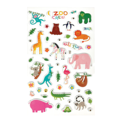 Ooly Stickiville Zoo Crew Abtibilduri Pufoase - imagine 3