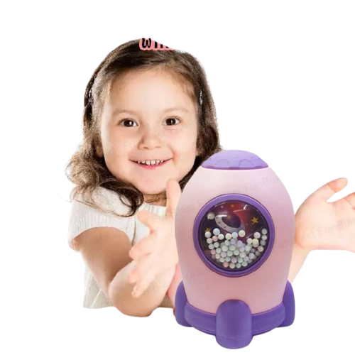 Pusculita Space Amacs Mov, 16 cm - Educare