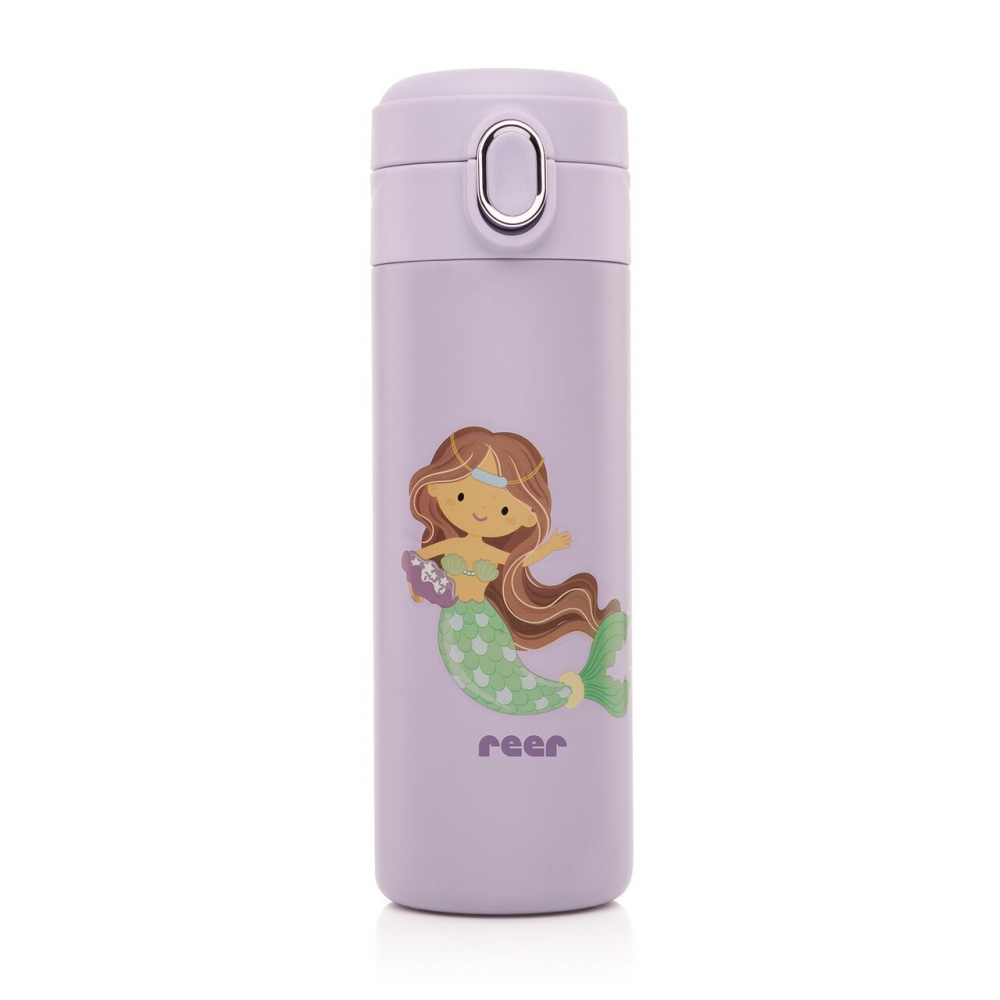 Sticlă Reer cu pai oțel 350ml violet - imagine 8