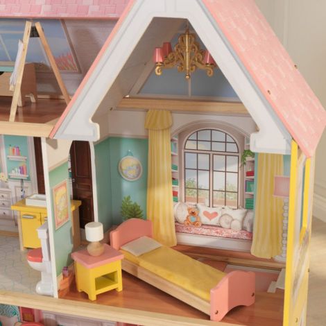 Casuta Papusi Lola Mansion Kidkraft 4 Etaje - imagine 3