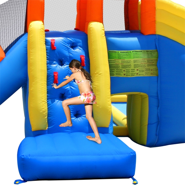 Parc Acvatic Gonflabil Happy Hop cu Tobogane - imagine 3