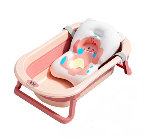 Set Cadita Little Mom Dino Pink cu Termometru - imagine 6