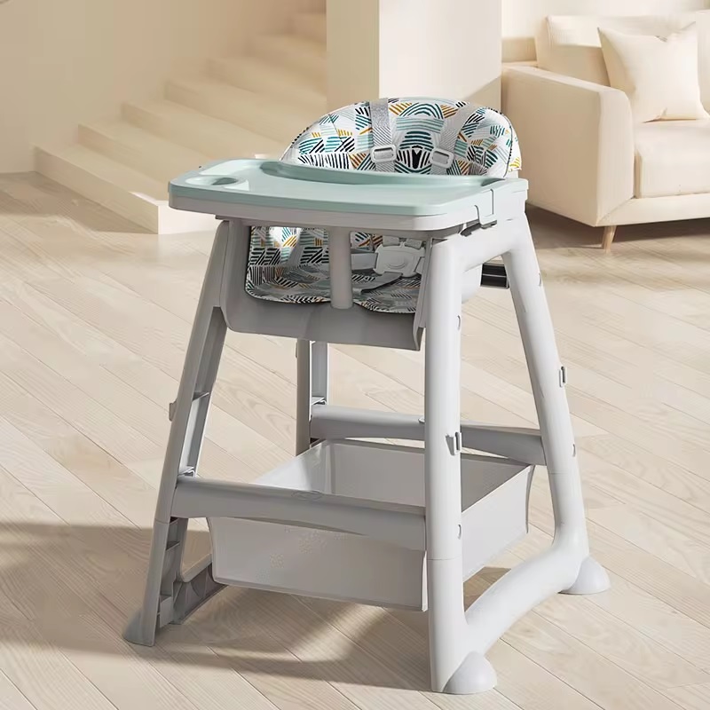 Scaun masă Little Mom Green multifuncțional cu roti - imagine 10