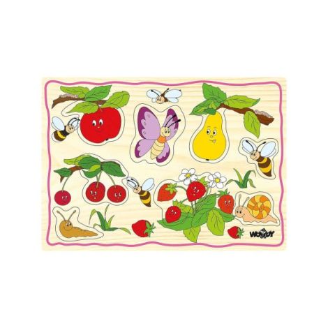 Puzzle Woodyland Animale Fermă Educativ - imagine 5