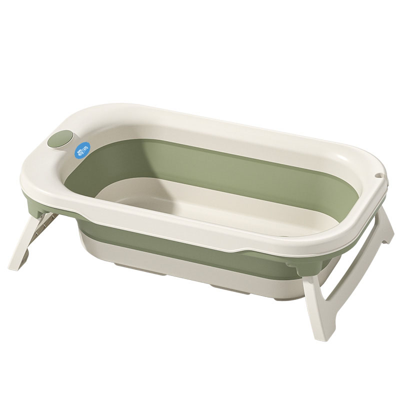 Cădiță Pliabilă Little Mom cu Termometru, Green - imagine 9