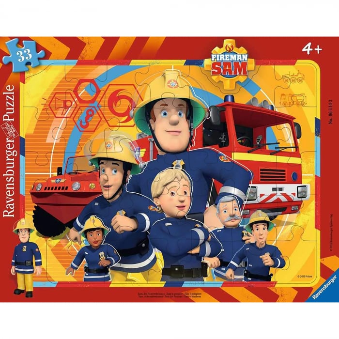 Puzzle Pompierul Sam 33 piese Ravensburger