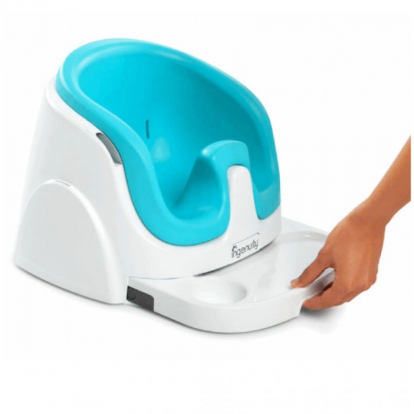 Scaun de masă 2 în 1 Ingenuity Peacock blue
