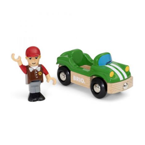 Mașină Sportivă Brio 33937 cu Șofer - Trenulete Lemn - imagine 4