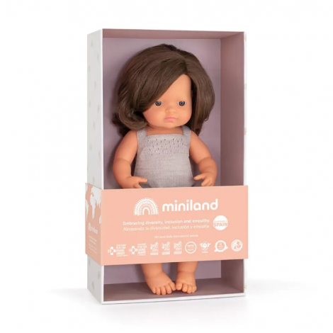 Miniland Papusa 38cm Fetita Europeana - imagine 4
