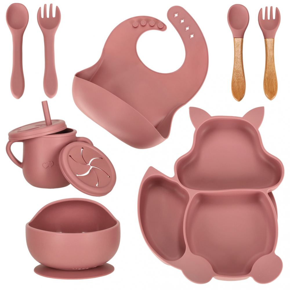 Set Diversificare Ikonka 9P Silicon Squirrel Pink
