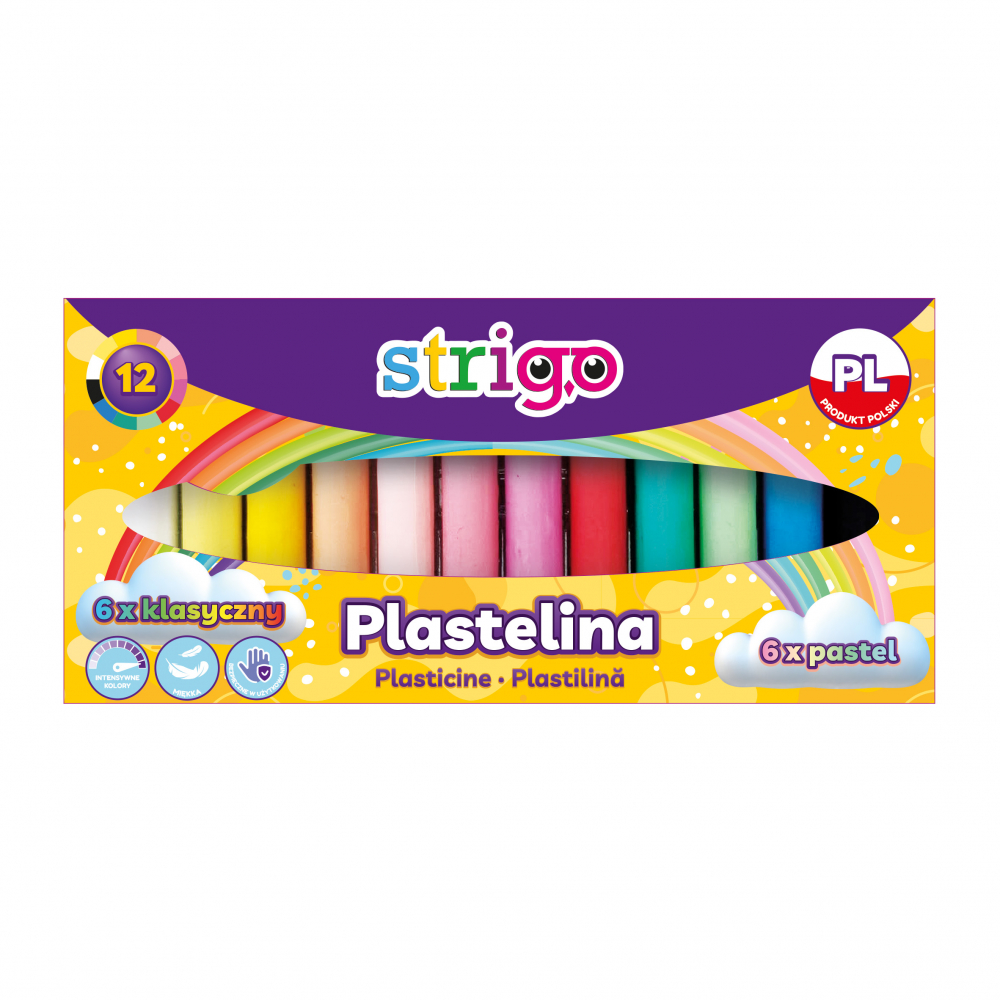 Strigo Plastilină 12 Culori Clasice & Pastel