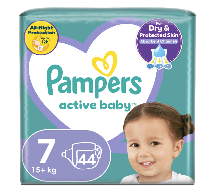 Scutece Pampers Active Baby 7 44 buc. Siguranță și confort - imagine 9