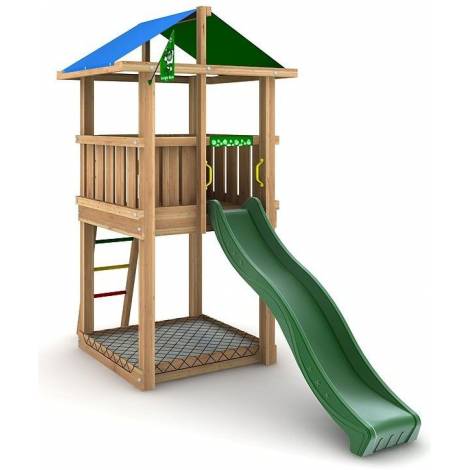 Complex de joacă Hut JungleGym, tobogan 2.4m - imagine 5