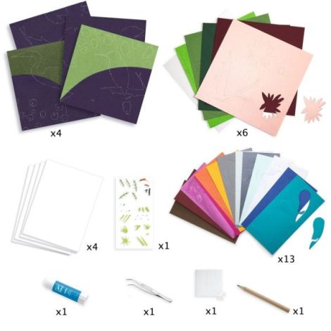 Set creativ 3D Djeco - Artă paper pentru copii - imagine 4