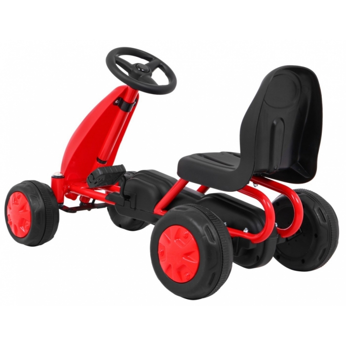 Kart Pedale Gokart Roșu | Aventură Sigură - imagine 3