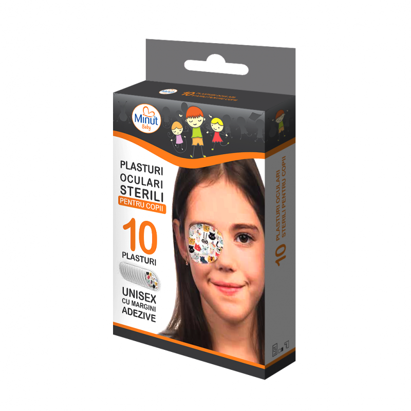 Plasturi oculari sterili Minut 10 buc | Copii