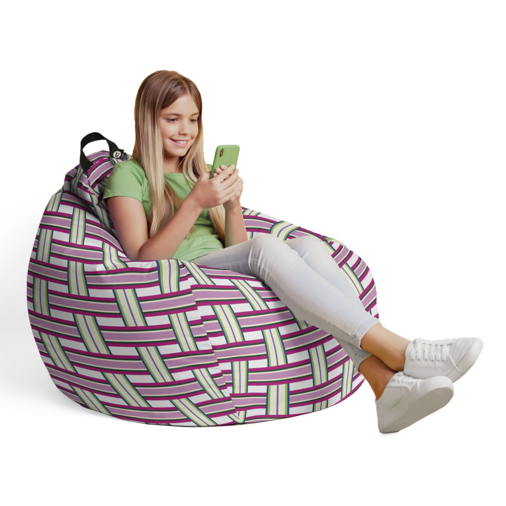 Husa Bean Bag Para Updeco, Raspberry and Kiwi - imagine 4