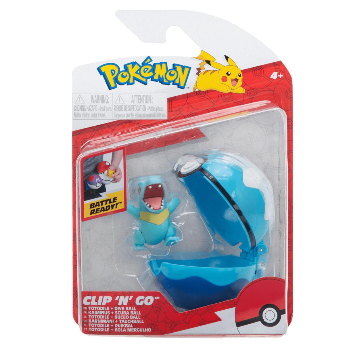 Pokémon Clip N Go Totodile Dive Ball Set