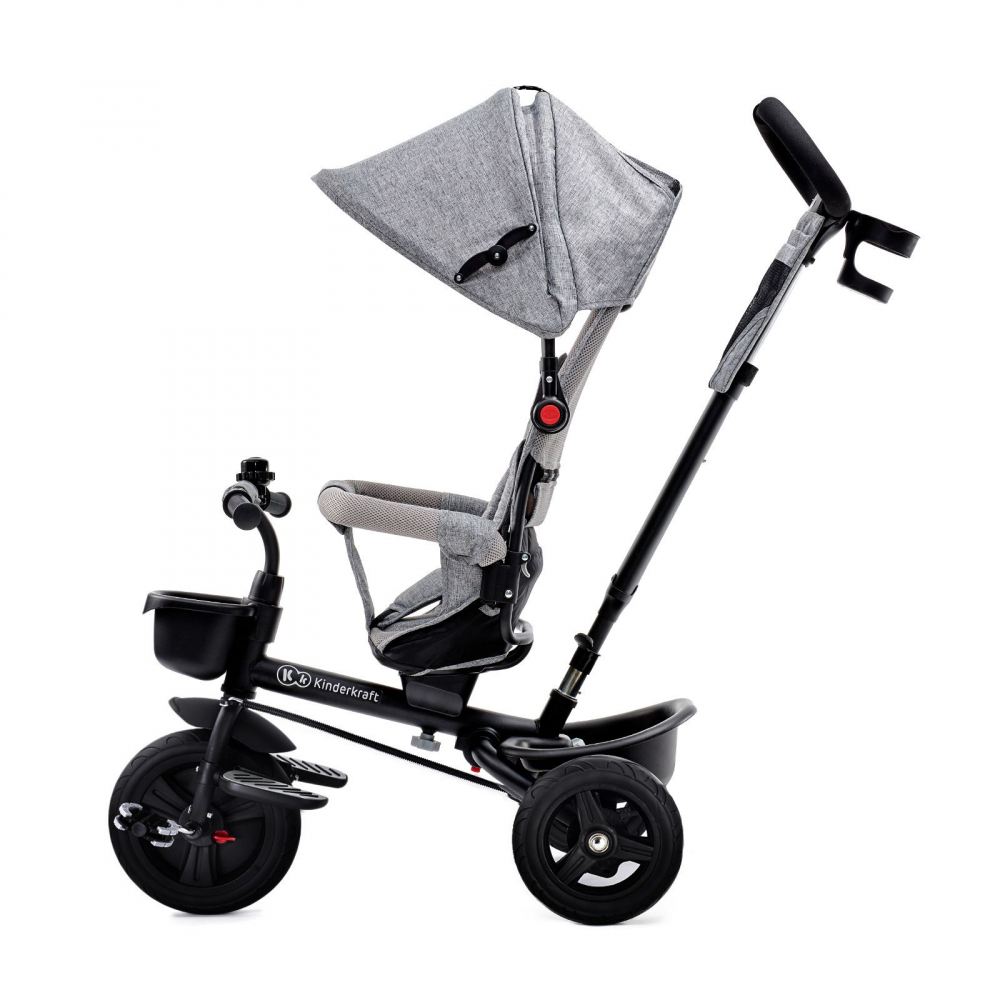 Kinderkraft Aveo Light Grey - Tricicleta Evolutiva 9 luni-5 ani - imagine 8
