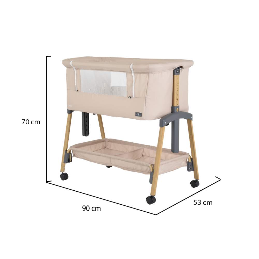Patut Co-Sleeper Cangaroo Adoro Khaki - 799 Lei - imagine 2