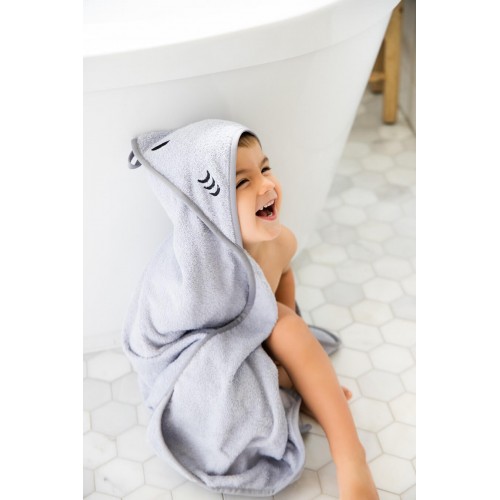 Prosop Ubbi cu gluga, gri | Bumbac moale bebe - imagine 5