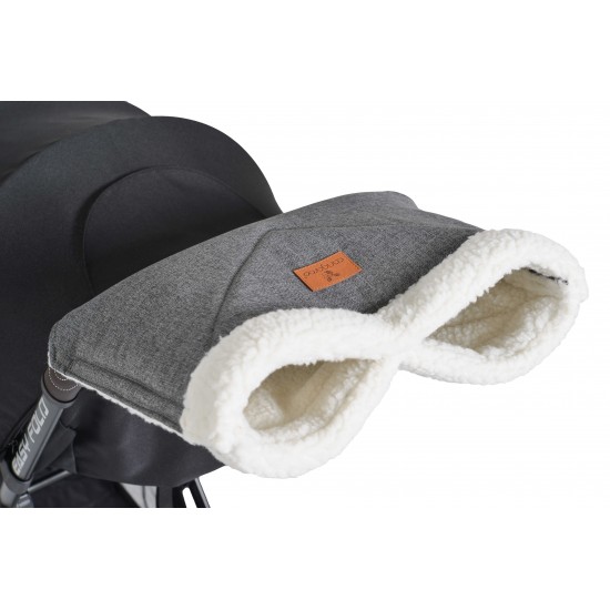 Mănușă Carucior Cangaroo Luxe Grey | Antivânt - imagine 3