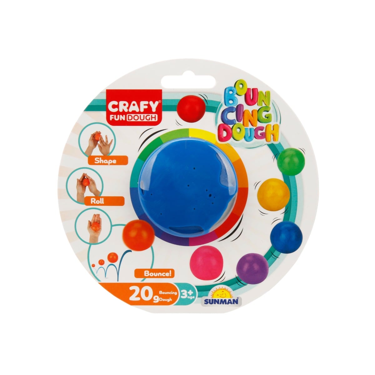 Plastilina Crafy Albastru, 20 g, Modelare Creativă