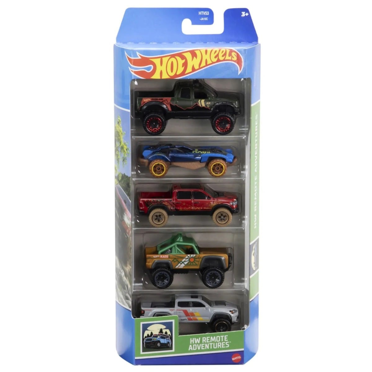 Set 5 Masinute Hot Wheels HW Remote Adventures 1:64