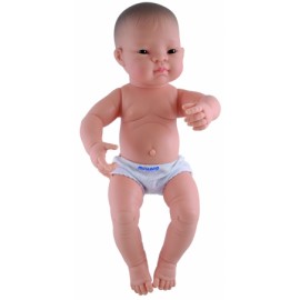 Păpușă Bebeluș Miniland Asiatic 40 cm, Băiat - imagine 2