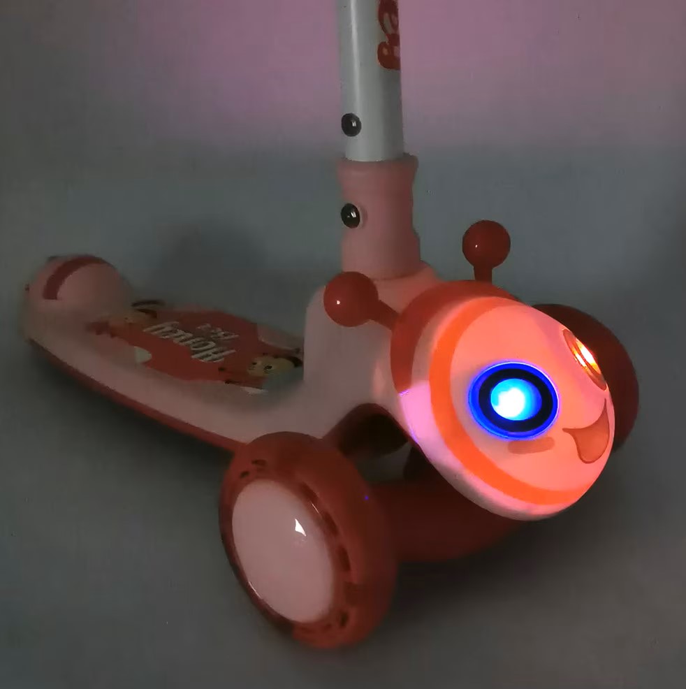 Trotineta Nichiduta Honey Bee Red Pliabilă cu LED