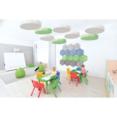 Panou Acustic Rotund Moje Bambino, Gri - imagine 5