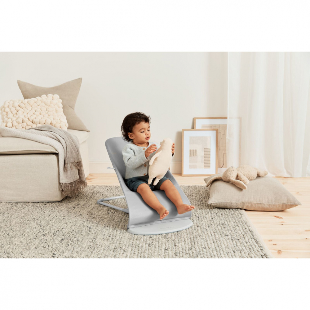 BabyBjorn Bliss Light Grey, Balansoar Ergonomic - imagine 8