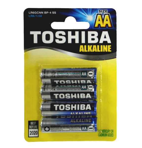 Set 4 Baterii Toshiba AA Alcaline 1.5V