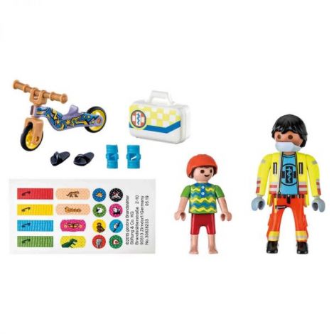 Playmobil Paramedic Cu Pacient - Jucarie Educativa - imagine 3
