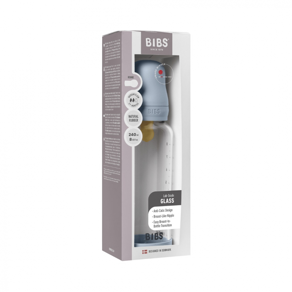 Bibs Biberon Sticlă Anticolici 240ml - imagine 2