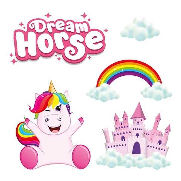 Set Stickere Perete 3D Unicorn Toi-Toys - imagine 3