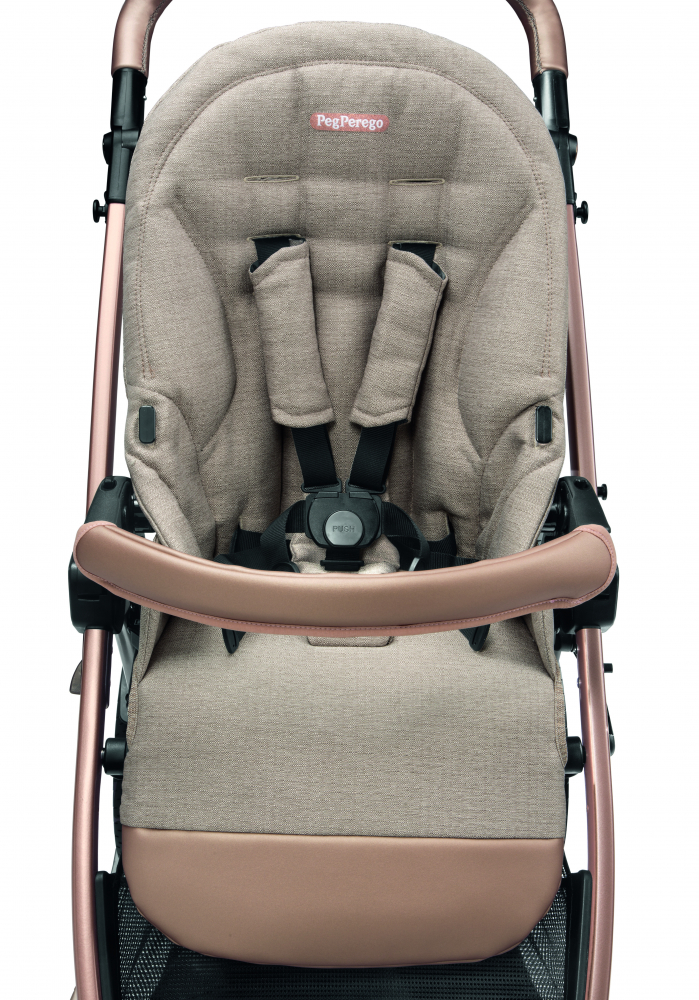 Carucior 3 in 1 Peg Perego Book Lounge Bej Roz - imagine 7