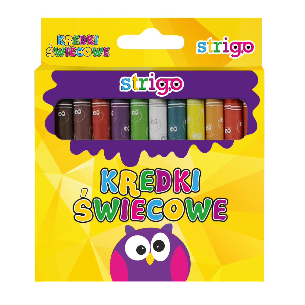 Set Creioane Cerate Strigo, 24 Culori Vibrante
